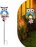 Animal Modeling Design Garden Decor Solar Lights Owl Lawn Light, for Yard Outdoor Decorations Ground Inserted Outdoor Waterproof Garden Lamp LED,Patio, Courtyard, Gifts for Mom Grandma (Warm) by YMTengFei