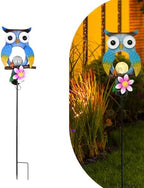 Animal Modeling Design Garden Decor Solar Lights Owl Lawn Light, for Yard Outdoor Decorations Ground Inserted Outdoor Waterproof Garden Lamp LED,Patio, Courtyard, Gifts for Mom Grandma (Warm) by YMTengFei