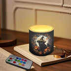 4 Pack Fall Led Candles with Remote - Black Cat Owl Flameless Candles - Autumn Battery Operated - Warm Light Flickering - Hallowe'en, Halloween Day Table Decorations, Gift - Image 3