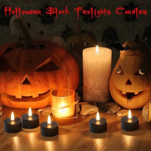 GenSwin Rechargeable Tea Lights Candles Remote Timer Charging Base Black - Image 4