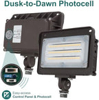 kadision LED Flood Light Outdoor with Photocell, 3000K/4000K/5000K, 4-Pack - Image 3