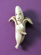 Carruth Studio, Going Bananas Figurine, Original Sculpture Handcrafted in Stone, Artisan Made - Image 2