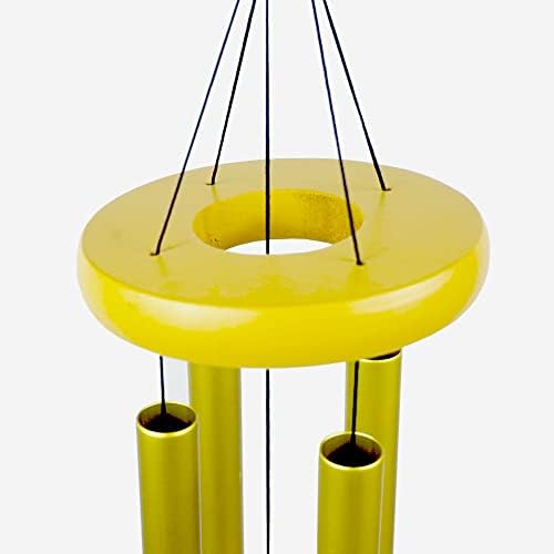24" Aluminum 4 Tubes Tuned Metal Wind Chimes for Outside Unique Deep Tone Indoor Sympathy Memorial Wind Chimes for Living Room Balcony Window Decor(Blue) - Image 6