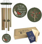 ASTARIN Personalized Large Deep Tone Cardinal Wind Chimes, Customized Memorial Gifts for Loss of Lover/Sister/Friend, Sympathy Gift Wind Chime for Condolences Remembrance(Produced in Texas) by Astarin