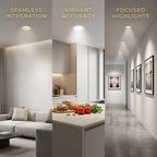 2 Pcs 3 Inch LED Recessed Light, Trimless Canless 3.0 in Cutout, 12W 4000K Full Spectrum CRI 98 Dimmable Recessed Ceiling Light, Frameless Aluminum Spotlight for Living Room and Kitchen Spaces - Image 3