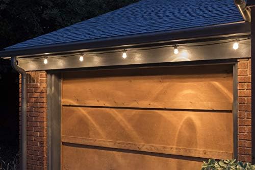 Enbrighten Bistro Outdoor String Lights, 48ft, 24 Bulbs, White Light Only - Image 5