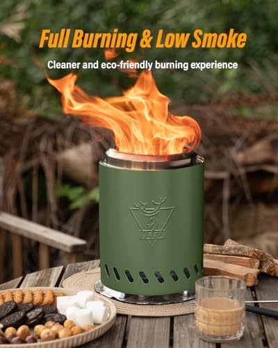 YEFU Tabletop Fire Pit, 7.1x9.7'' Smokeless Mini fire Pit, Quick Ignition - Image 2