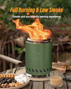 YEFU Tabletop Fire Pit, 7.1x9.7'' Smokeless Mini fire Pit, Quick Ignition - Image 2