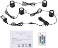 4 Pack Submersible LED Pond Lights with Remote Control, 20 Colors, IP68 Underwater Fountain Landscape Spotlights, Timer, Adjustable Heads, 110V US Plug by Unknown