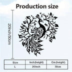 Vintage Peacock Metal Wall Art – Majestic Bird With Exquisite Feather Details, Weatherproof Iron Sculpture For Yard, Garden, Patio, Or Home Decor(50CM/20IN) - Image 4