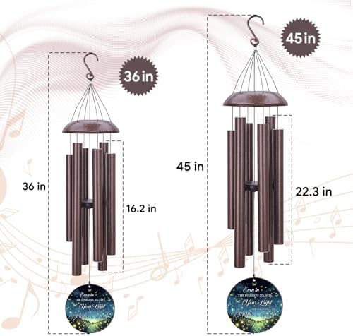 Personalized Listen to the Wind Memorial Wind Chimes - Image 7
