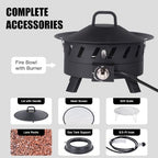 EcoNook 20 inch Portable Propane Fire Pits - Image 6