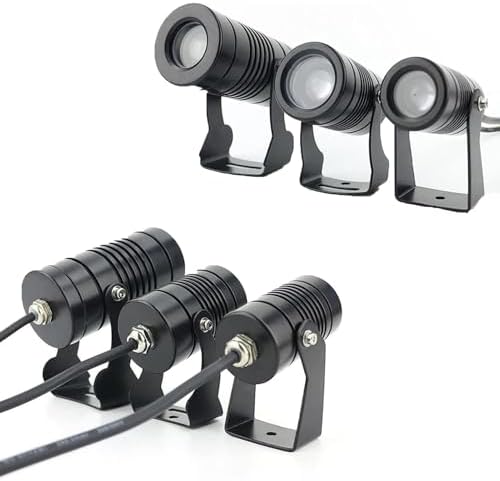 LED Beam Spotlight, Rotation Spotlight, IP67 Waterproof LED Landscape Lights, Wall Washer Spotlights Long Throw Narrow Beam, Remote Illumination Spotlights(Blue,10W(DC24V)) - Image 4