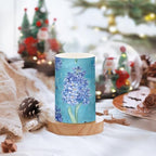 Rustic Hyacinths Turquoise Floral Flower Flameless Flickering Battery Operated Candles Electronic Lights Waterproof Led for Bedroom (prop2) 2-Piecing Set - Image 4