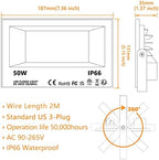MELPO Led Flood Light 500W Equivalent, RGBW Led Outdoor Colored Floodlight - Image 6