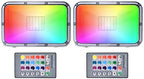 30W LED RGB Flood Light, Dimmable Color Changing Spotlights with Remote Control, IP67 Waterproof Outdoor Security Lights 16 Colors 4 Modes Decorative Lamp for Landscape Party Stage, 2 Pack by Unknown