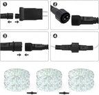 Lighting Ever 33ft 240 LED Rope Lights Outdoor Waterproof, 6000K Cool White - Image 3