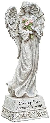Roman Giftware Inc., Memorial Garden Collection, 14" H Memorial Garden Angel,Religious, Inspirational, Durable (13x4x5) by Roman
