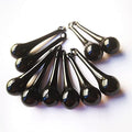 Garden Suncatchers 20pcs Black Chandelier Pendant Glass Crystal Teardrop Chandelier Parts (with Rings) Hanging Glass Pendants Curtain Drops Home Wedding Decoration Handmade Pendant Necklaces by JUIYU