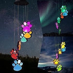 Hummingbird Solar Wind Chimes for Outside - Color Changing LED Outdoor Solar Lights Waterproof Windchimes, Home Garden Patio Yard Porch Decoration (Claw) by WCLC