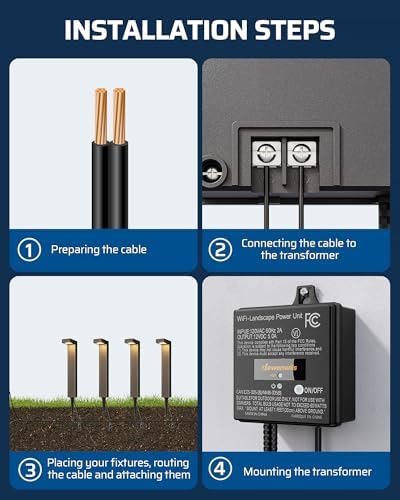 DEWENWILS 60W WiFi Low Voltage Transformer, 120V AC to 12V DC - Image 7