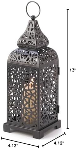 Fennco Styles Moroccan Tower Candle Holder Lantern - Image 3