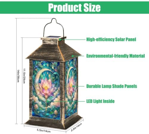 Solar Lantern Lotus Flower Print - Image 2