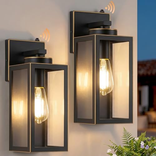 BesLowe Upgraded Dusk to Dawn Outdoor Wall Lights, Bronze, 2-Pack by BringYourBrightFuture