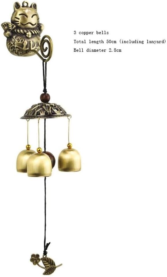 Wind Chimes Indoor Outdoor Inddoor and Outdoor Hanging Copper Wind Chime Retro Home Wind Chimes Handmade Doorbell Decoration Hanging Ornament - Image 2