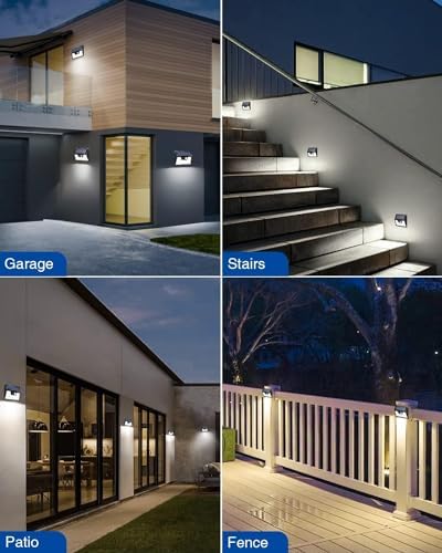 Peasur 20 Pack Solar Lights for Outside, Motion Sensor Outdoor Lights, 140LED Solar Security Lights 3 Working Modes, Solar Lights Outdoor Waterproof for Outside Garden Yard Fence - Image 5