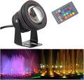 Submersible LED Light - Outdoor Recessed Spot Light, 10W RGB Remote Control Outdoor Landscape Lights,Waterproof IP68 LED Fountain Light, Underwater Pond Spotlight, for Swimming Pool by Unknown