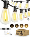 Outdoor String Lights, 108FT (30+1) ST38 String Lights for Outside by OutdoorStringLights