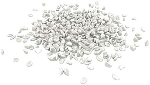 Pure Garden Glow-in-The-Dark Solar Pebble Lights, 500 Ct Blue Decorative Rocks for Flower Beds, Walkways, and Patios by PureGarden