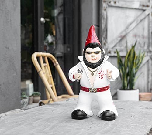 Large Singer Gnome Garden Statue Outdoor Resin Dwarf Figurine Decor Home Decoration Funny Sculpture for Patio Poch Yard Backyard Ornament Housewaiming Unique Gift - Image 4