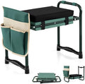 IRONMAX Garden Kneeler and Seat with 14" L×11" W EVA Kneeling Pad, Green by IRONMAX