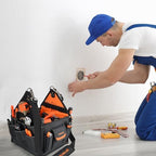 WELKINLAND 40-Pockets HVAC Tool Tote, 25L Open Top Electrician Tool Bag - Image 2