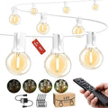 White Outdoor String Lights 30FT (1FT Apart) Remote for Patio Wedding Party by SUFEIMAS