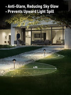 LEONLITE 12-Pack LED Low Voltage Landscape Path Lights, 12-24V AC/DC, 4000K - Image 3