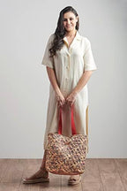 Maison d' Hermine Shopping Bags Cotton Quilted Tote Bag with Zipper Pockets - Image 3