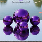 Stainless Steel Mirror Polished Decorative Gazing Ball, Home Garden Gazing Globe Mirror Balls, Polished Shiny Sphere, Ideal as a Housewarming Gift (Dia: 14 inch) - Image 2