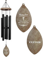 ASTARIN Personalized Name 35" Memorial Wind Chimes, Metal Sympathy Gifts for Loss of Mother Father Loved One, Bereavement Wind Chime in Memory Gift, Decor Outdoor Garden Patio, Produced in Texas by Astarin
