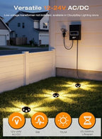 CLOUDY BAY [6 Pack] 6W LED Landscape Well Lights, 12-24V Low Voltage In-Ground Uplights IP65 Waterproof Aluminum Turret Top Anti-Glare,5CCT Selectable 2700K/3000K/3500K/4000K/5000K,Black - Image 4