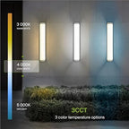 ASD LED Outdoor Sconce Lights, Black 3000K 4000K 5000K ETL 2 Pack - Image 6