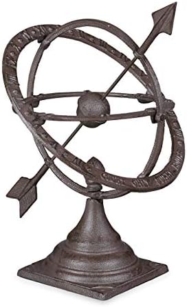 Relaxdays Garden Sundial Antique Design Weatherproof Garden Decoration by Relaxdays