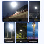Led Flood Light Outdoor, with Remote Control Solar Dusk to Dawn Solar Flood Light Suitable for Yards, Building Facades, Construction Sites, Warehouses - Image 7