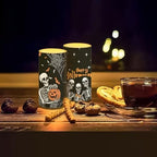 Happy Halloween Skeleton Flickering Flameless Candles with Remote and Timers Battery Operated LED Candles for Trick or Treat Day Home Decoration - Image 7