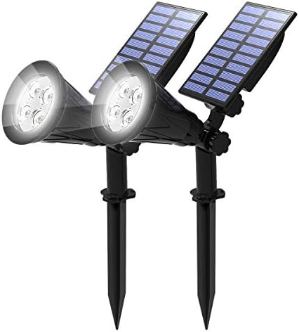 T-SUN Solar Spot Lights Outdoor Waterproof,Solar Landscape Spotlights,1Pack by T-SUN