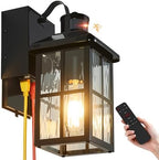 Porch Lights with GFCI Outlet with Remote by KiwiLusam