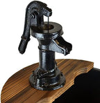 Wood Barrel with Pump Outdoor Water Fountain - Medium Garden Water Fountain - Image 4