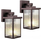 2 Pack Bronze Porch Light, Rust-Resistant Outdoor Wall Light by hameso